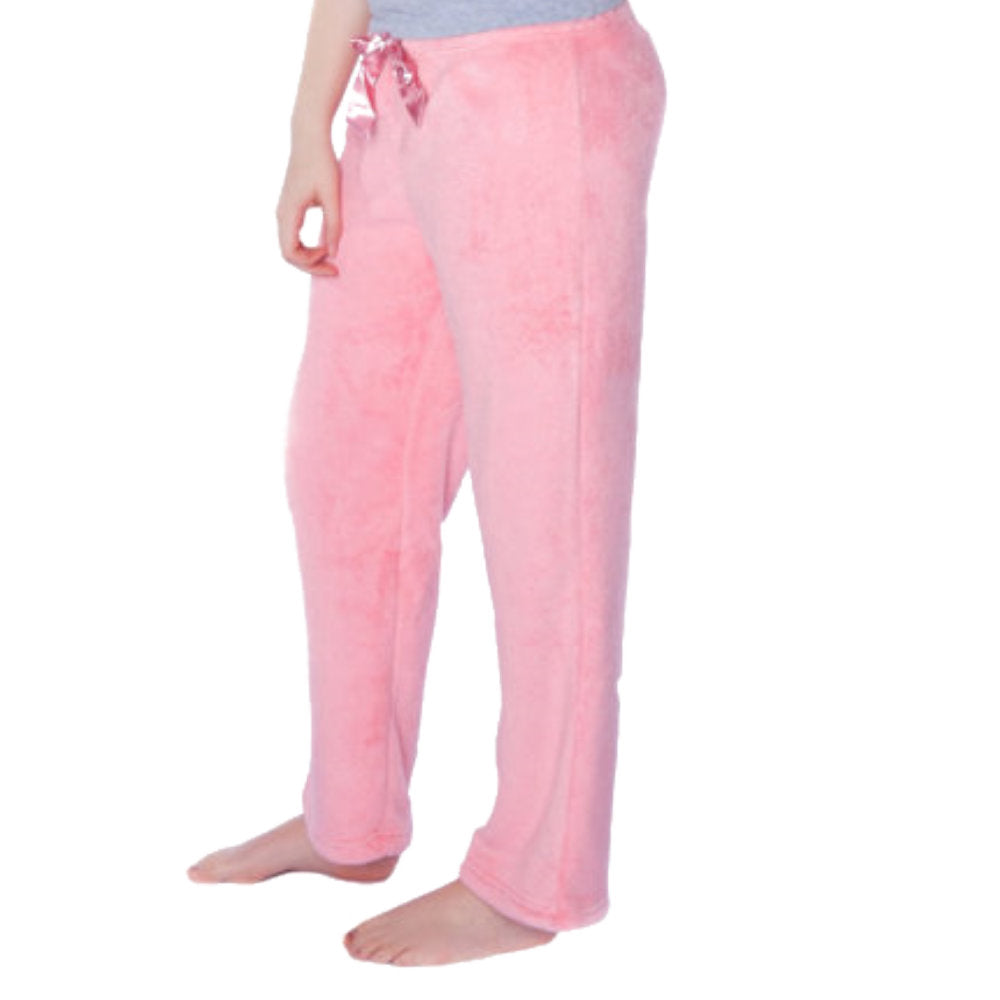 Plush Pajama Pants Pink