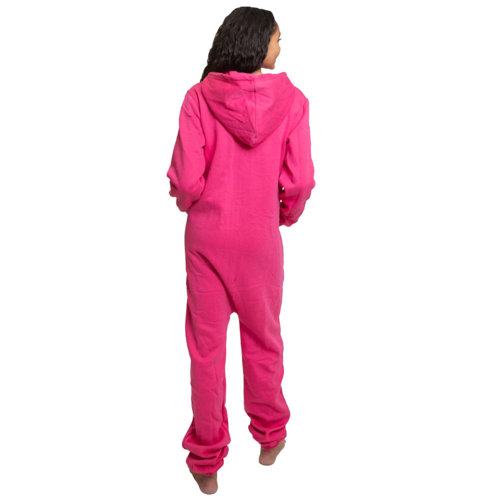 Magenta Hot Pink Hoodie Jumpsuit Unisex Sizes XS - 2XL for Men & Women