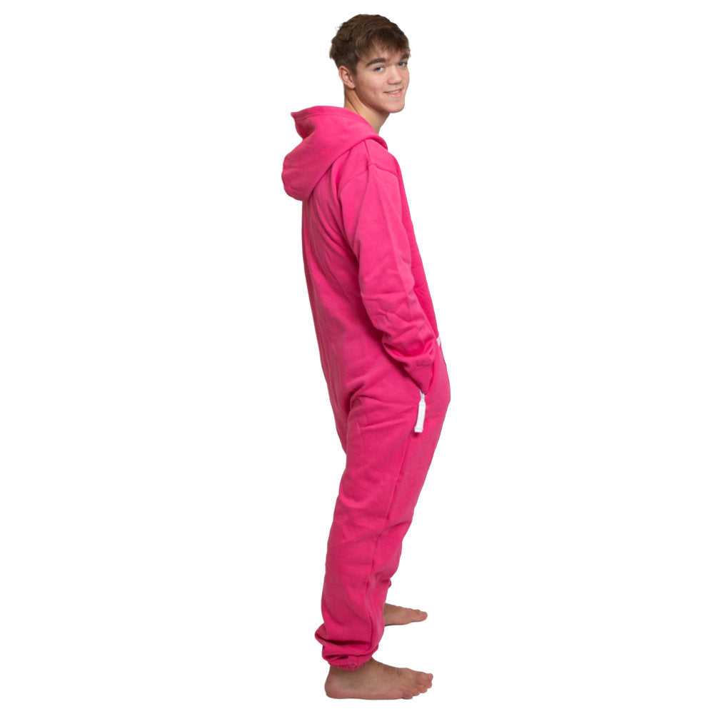 Magenta Hot Pink Hoodie Jumpsuit Unisex Sizes XS - 2XL for Men & Women