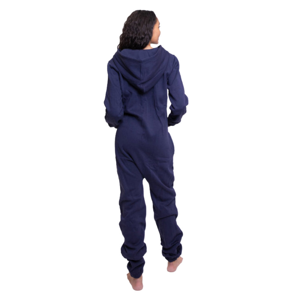Navy Hoodie Jumpsuit Unisex Sizes XS - 2XL for Men & Women