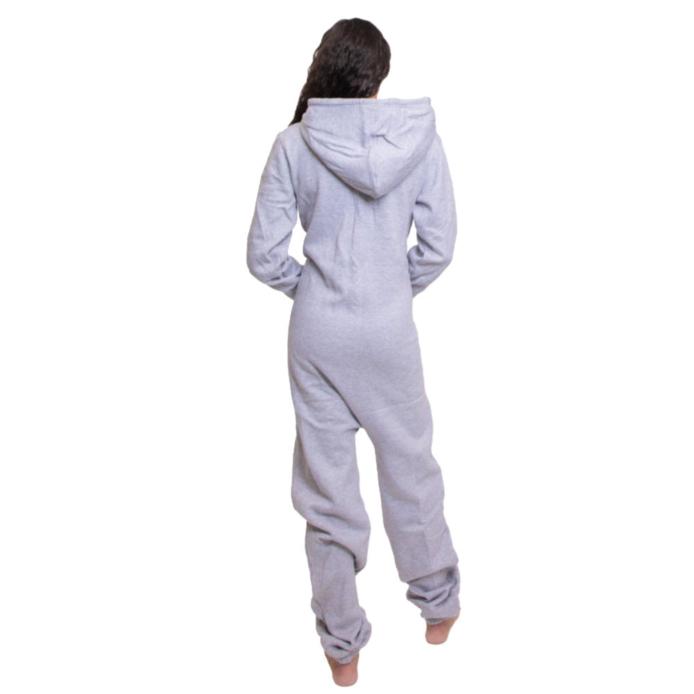 Gray Hoodie Jumpsuit Unisex Sizes XS - 2XL for Men & Women