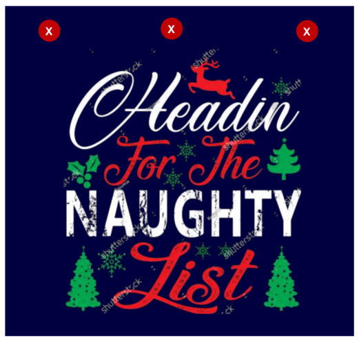 Funny Onesie Union Suit Kids Pajamas Sign on Rear, "HEADIN For The NAUGHTY List"
