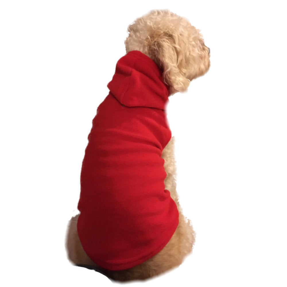 Pet Red Fleece Hoodie Pjs for Dogs & Cats