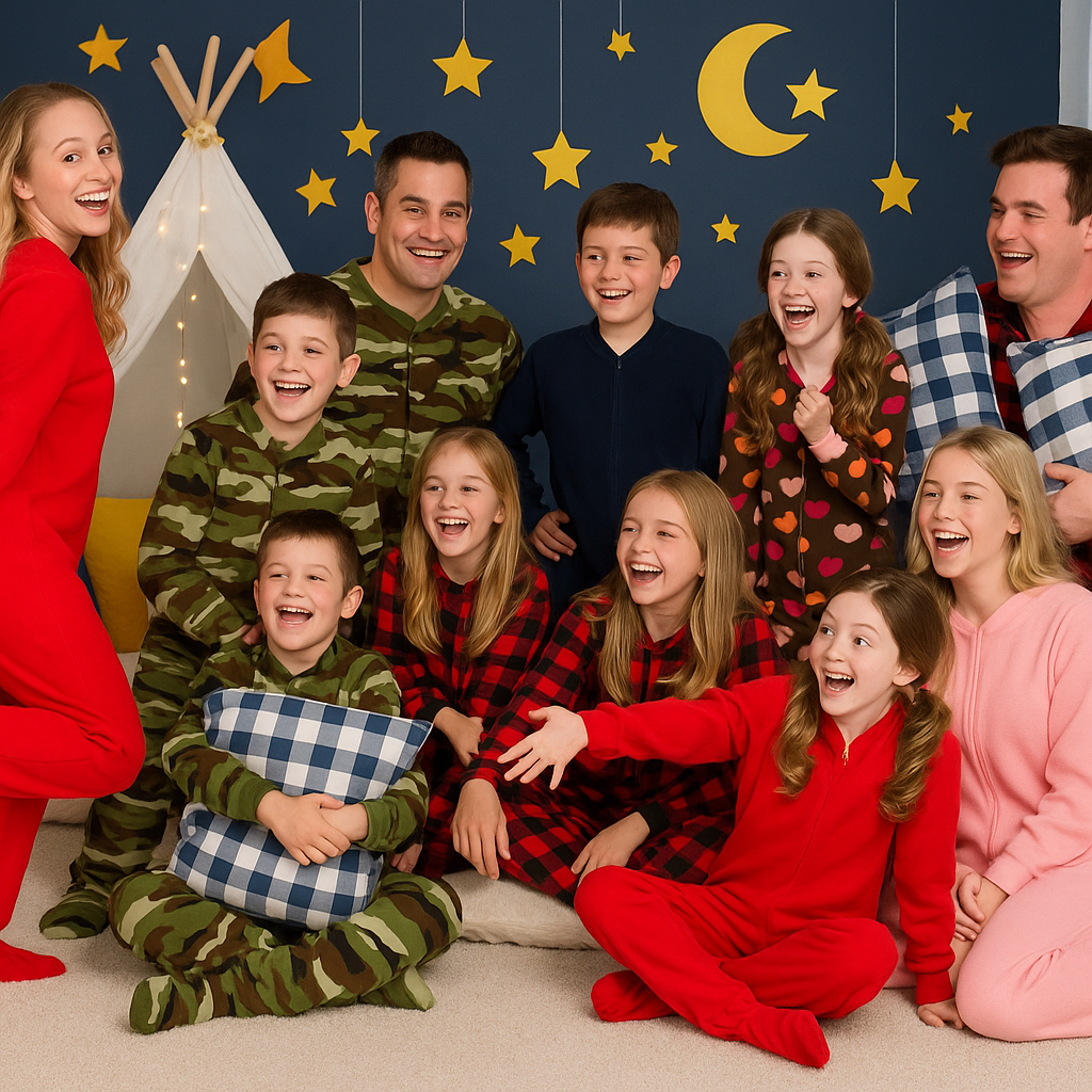 Camouflage Fleece Adult Footed Onesie Pajamas in Green and Brown