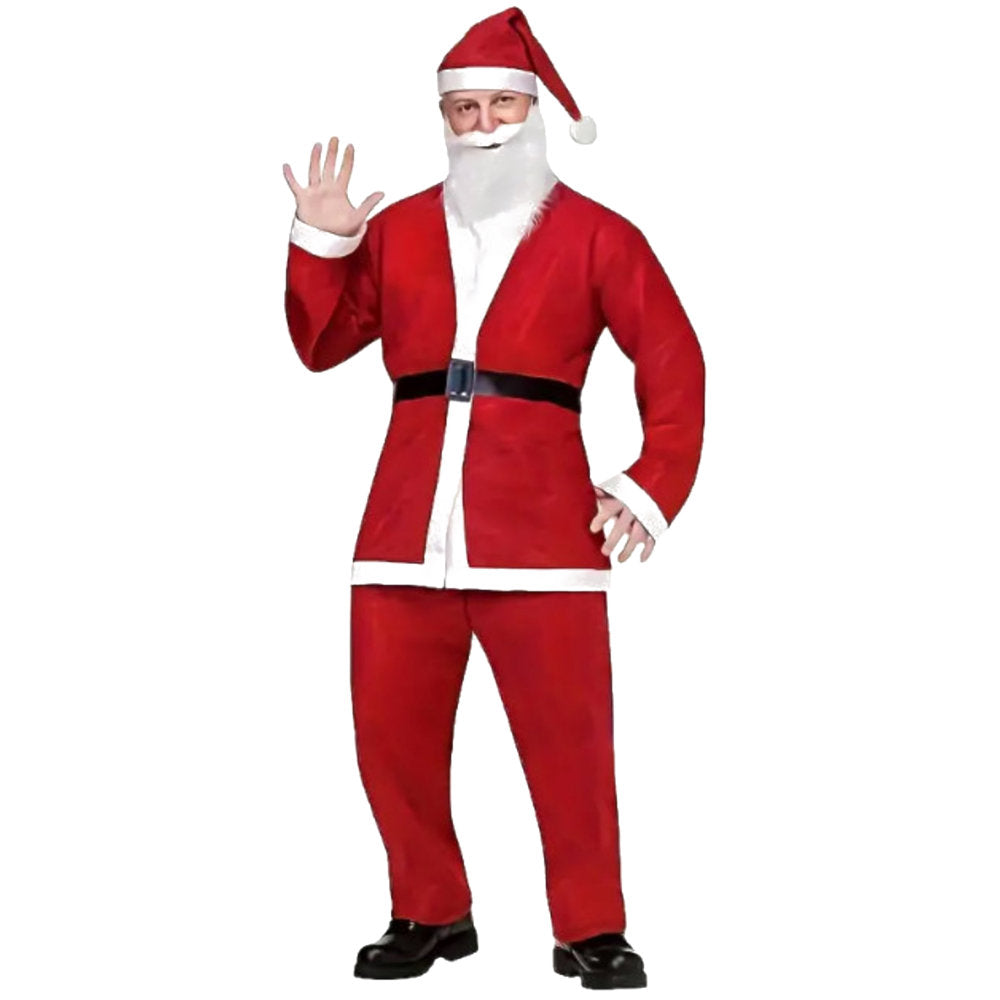 Santa Claus Costume 5 pc Set for Adults