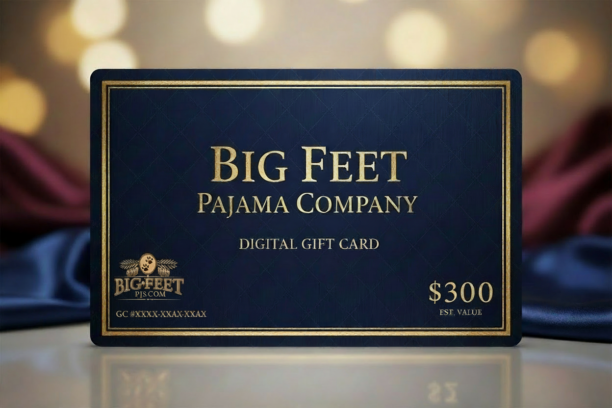 Big Feet Pajama Company $300 Digital Gift Card