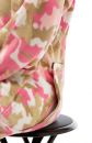 Micro-Polar Fleece Adult Footed Pajamas in Pink