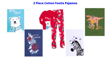 Hoodie Footie Red Fleece Onesie Pajamas for Boys & Girls