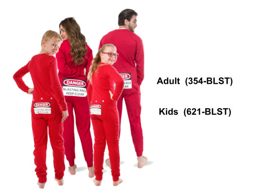 Family Matching Red Hoodie Footie Pajamas/Onesies: Big Feet